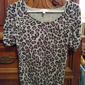 Leopard print top